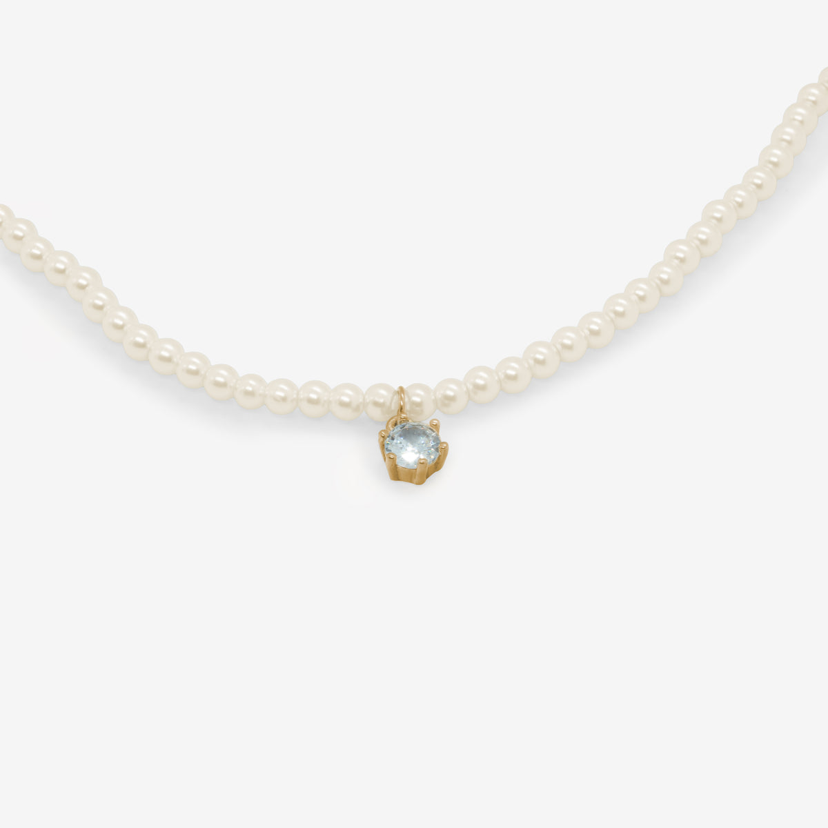 PERLEHALSKÆDE X ZIRKONIA 4 MM